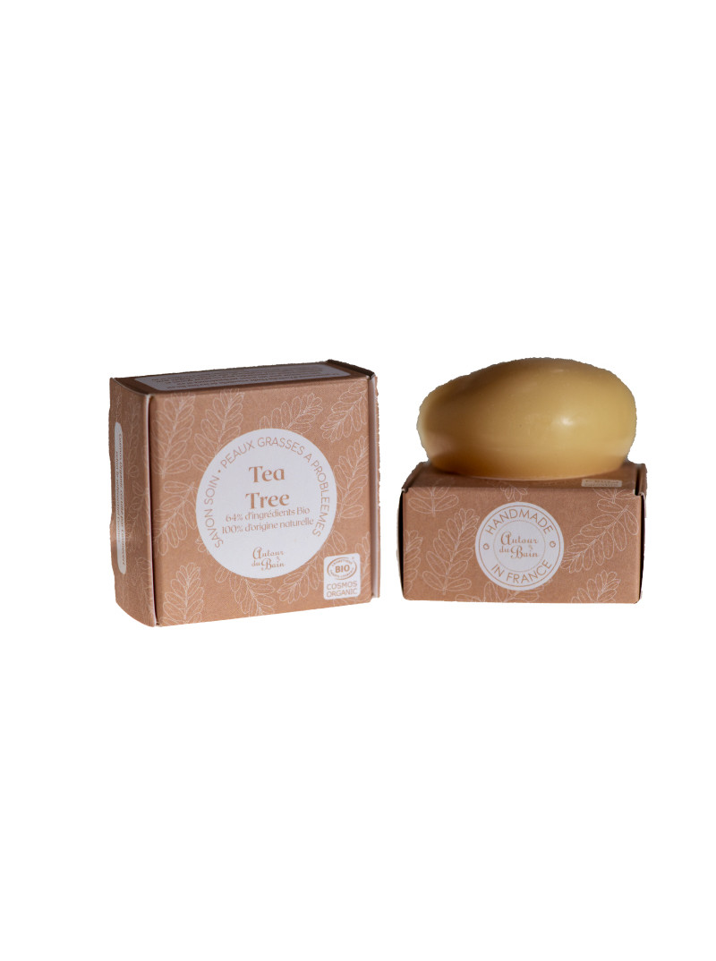 Galet savon organique Tea Tree - Autour du Bain