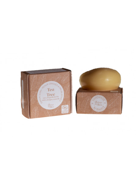 Galet savon organique Tea Tree - Autour du Bain
